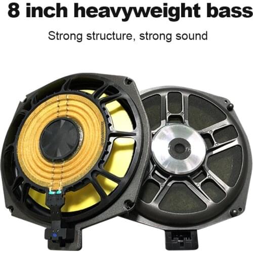 High quality bass speaker For BMW F10 F11 F15 F16 F34 F30 F20 F25 G30 G20 G05 G11 F22 5 series under seat 8 inch car Subwoofer