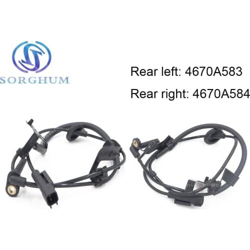 1pair 4670A583 +4670A584 New Rear Left & Right ABS Wheel Speed Sensor For Mitsubishi 4WD Outlander Lancer 07-12