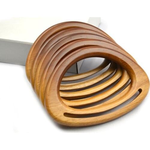 1PC semicircle Shape Wooden Bag Handles Replacement For DIY Shoulder Bag Strap Making Handbag Handles Bag Accessories