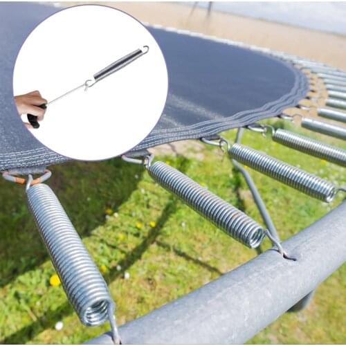 10Pcs 14cm Trampoline Spring Pull Tool with 1 T-Hook for Outdoor Mat Trampoline Install Your Jump Pad Hand Pull Tool