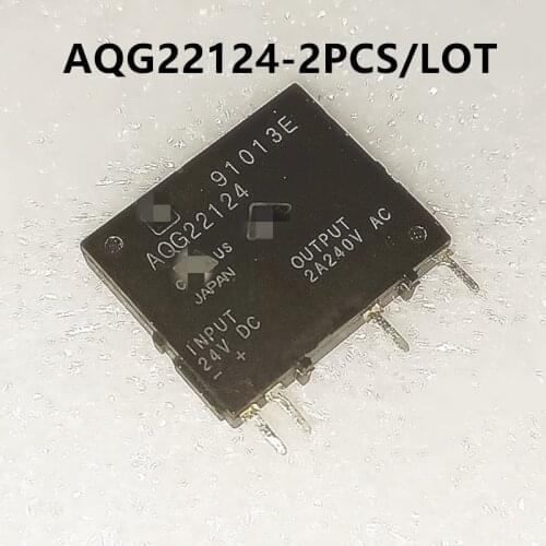 2PCS/LOT New original AQG22124 24V solid state relay 2A straight plug ZIP4