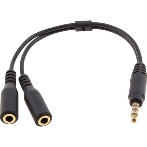 2019 3.5mm Combo Audio Mic Y Splitter Cable Adapter Cable for PS4 Xbox One Tablet Mobile Phone Male To 2 Female Headsets Laptop