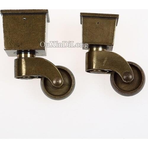 4PCS/LOT Heavy Duty Universal Furniture Casters European Antique Table Chair Sofa Rollers Runners Mute Nylon Wheels