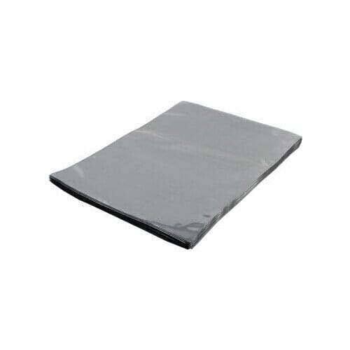 50 Pcs 210mm x 240mm Silver Tone Flat Open Top Anti Static Bag For Electronics