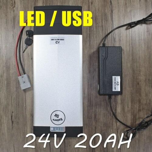24V 20Ah 7S7P 18650 Battery lithium battery 24 v Electric Bicycle Electric Li ion battery pack + 29.4 Charger