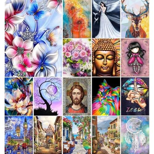 New Arrival 5D DIY Diamond Painting Full Square Poppy Flower Cross Stitch Kit Embroidery Mosaic Art Picture Of Rhinestones Decor