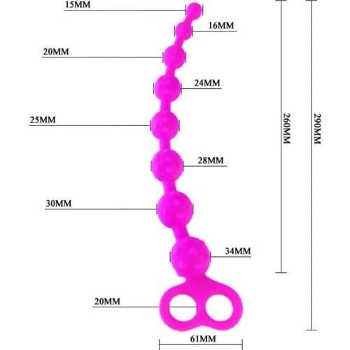 Beads Anal Plug Sex Toys Full Silicone Flexible Butt Plugs Multi-dot Stimulation Enhance Anal Sex Toys Sex Products