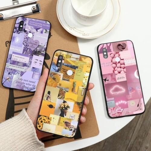 Aesthetic Collage poster high quality Phone Case For Xiaomi Redmi note 7 8 9 t k30 max3 9 s 10 pro lite