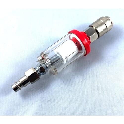 1/4'' Painting Spray Gun Tool Airbrush Fitting Mini Moisture Water Air Line Filter With European Standard Quick Coupling