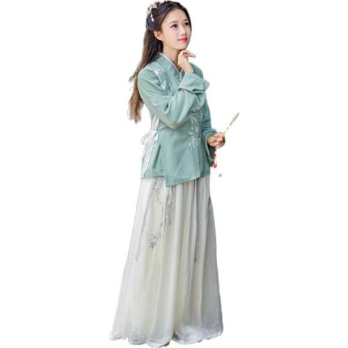 Chinese Oriental Style Dress Fairy Hanfu Costume Ancient Traditional Elegant Tang Dynasty Princess Cosplay Performance Clothes