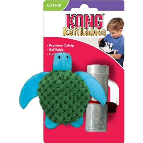KONG Refillable Turtle Catnip Cat Toy
