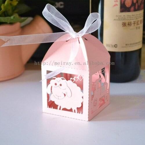 2017 New-Arrival! cute Animal paper bag, train& sheep packaging box for gifts,happy birthday party favor boxes