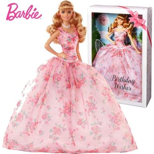 Original Barbie Brand Doll 60th Birthday Celebration Dress Up Toys for Girls Beautiful Princess Dolls Baby Gift Toys Bonecas