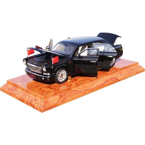 Original factory High quality Black 1:18 Hongqi L5 concierge parade review luxury car alloy car model for collection，gift