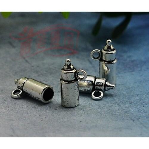 20pcs/lot--15x5x5mm, Antique silver plated 3D Baby Feeding Bottle Charms,DIY supplies,Jewelry accessories
