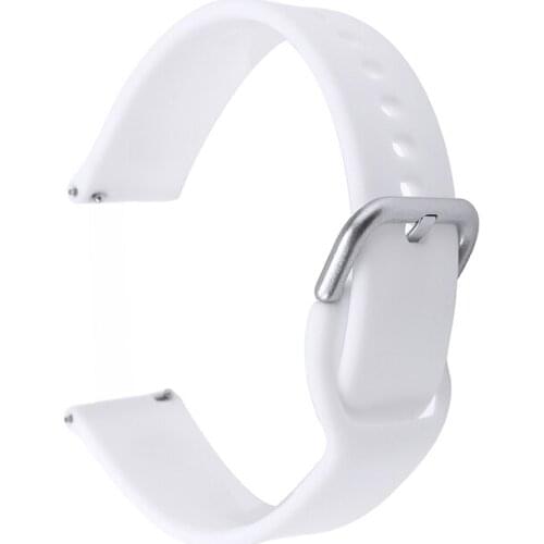 20 mm Silicone Watchband for Samsung Galaxy Watch Active Sport Replacement Wrist Band Casual Soft Wristbands Accessories