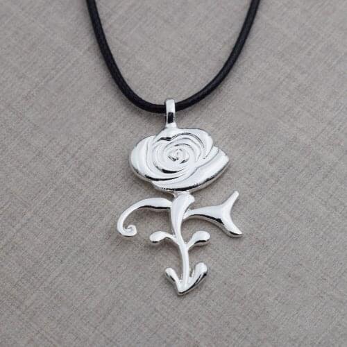 SanLan prince symbol rose necklace gift