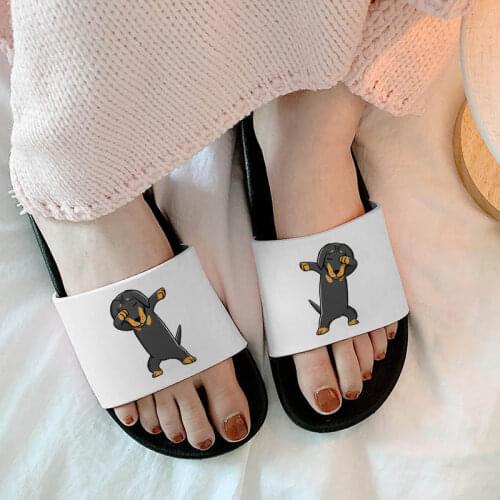 I Love Dachshunds 2021 women slippers Outdoor Flip Flops Beach Slides Home Slippers Slip on Sandals Female Shoes