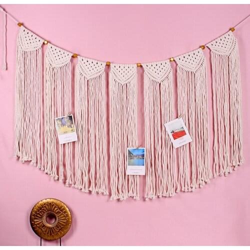 Nordic Large hand-woven tapestry home room background wall hanging decoration Boho Wedding Backdrop Beautiful Banner curtain