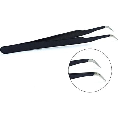 Nail Rhinestones Sequins Picking Tweezers Anti-static Manicure Straight/curved Nipper beauty Eyelash Nipper Tools Tweezers