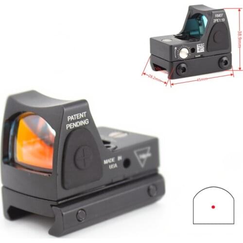 Tactical RMR Mini Red Dot Sight Fit 20mm Weaver Rail Mount Tactical Hunting Laser Optical Sight