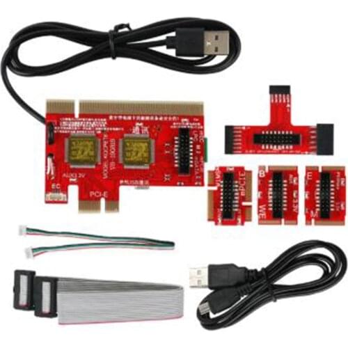 KQCPET6 V8 Desktop Laptop Mobile Phone Bluetooth Smart Diagnostic Card PCI / PCIE / LPC / MiniPCI-E / EC USB Tester