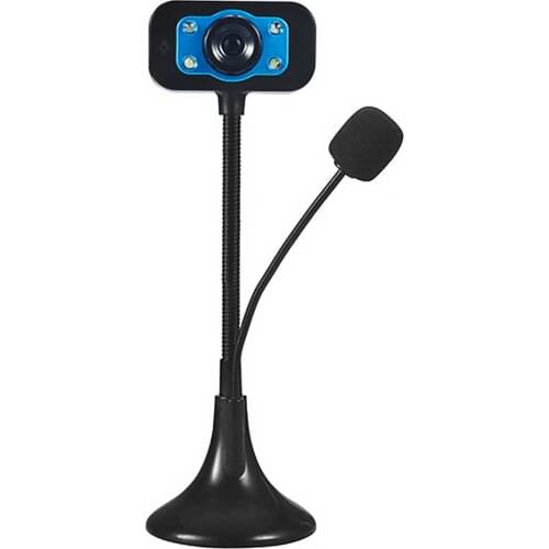 Webcam HD cámara Web USB con micrófono de cancelación de ruido cámara Web de rotación de 360 grados para ordenador de casa PC ju