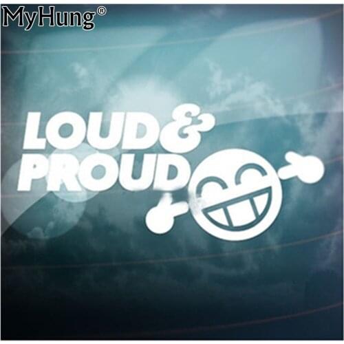 Loud Smiley Face High Quality Waterproof Vinyl Car Stickers Bumper Window Decals Wall Stickers Notebook Laptop Accessories