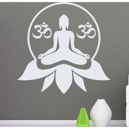 Yoga Club Wall Sticker Decal Lotus Body-building Posters Vinyl Wall Decals Home Decoration Decor Mural Yoga Sticker