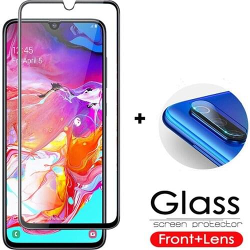 For samsung a50 safety tempered protective glass for samsung galaxy a70 a30 sumsangm31 camera lens screen protector film