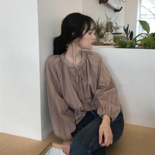 Women tops chiffon blouse shirt fashion womens tops and blouses 2020 long sleeve women shirt Korean Style Blouses 1890 148