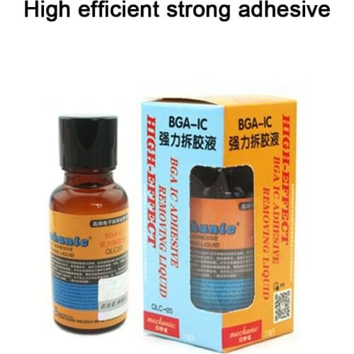 1 Bottle MECHANIC BGA IC Demolition Of Glue Cleaner 20ml BGA-IC For Mobile Phone Motherboard PCB Circuit Board IC BGA Sol Agent