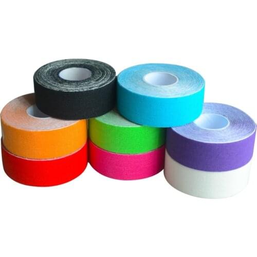 1pc 2.5cm*5m Cotton Kinesiology Tape Intramuscular Patch Muscle Bandage Elastic Adhesive Injury Support Sticker Physio Cure Tool