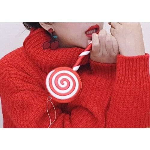 1pcsChristmas Decorations 20cm Christmas Stick Candy Props Pedant Candy New Year Wedding Photography Plastic Pendant