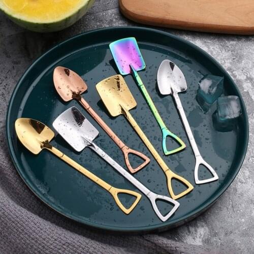 2 pcs Watermelon Spoon Stainless steel Coffee Dessert Spoon Shovel Kids Ice Cream Spoon Birthday Gift Party Gift Tableware