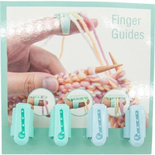 4pcs/set Finger Splitter Sweater Wool Knitting Tool 4 Yarn Guide Thimble Plastic Sewing Accessory