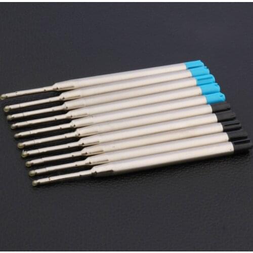 5 Blue & 5 Black metal Stytle Ballpoint pen Refills
