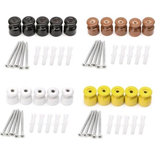 5PCS High Frequency Electric Porcelain Gourd 24mm Porcelain Ceramic Insulator 449C