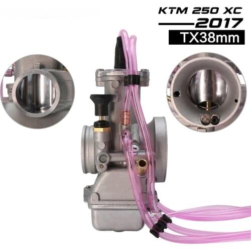 ALconstar-Racing Motorcycle Carburetor MIKUNI TX38 36MM 38MM 40MM For 2T Stroke Motocross 200-350cc KTM 250 XC 2017 Moto