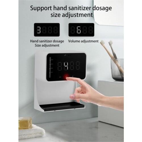 Automatic Soap Dispenser touchless Commercial Soap Dispenser Hand Sanitiser Dispenser Non-Contact Temperature Thermometer