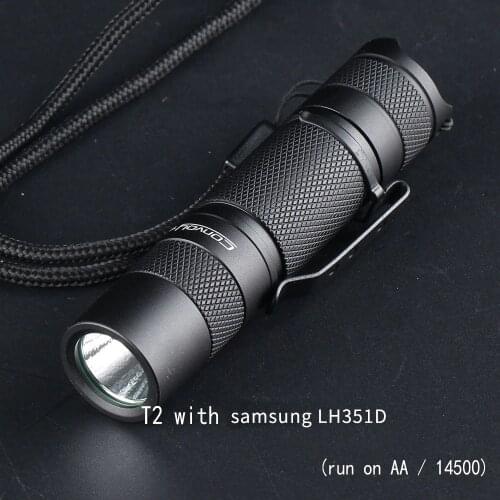 Convoy T2 with LH351D, AA / 14500 version, flashlight ,Torch