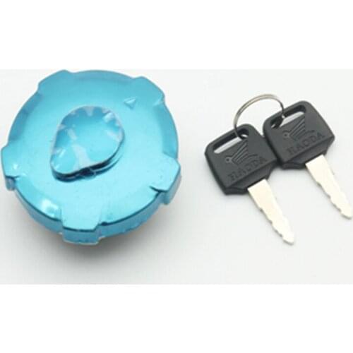 E0387 Motorcycle Fuel Gas Cap Lock Set With 2 Keys for Honda WH125-3 WY125-M CG125 ZJ125 Tank Cover