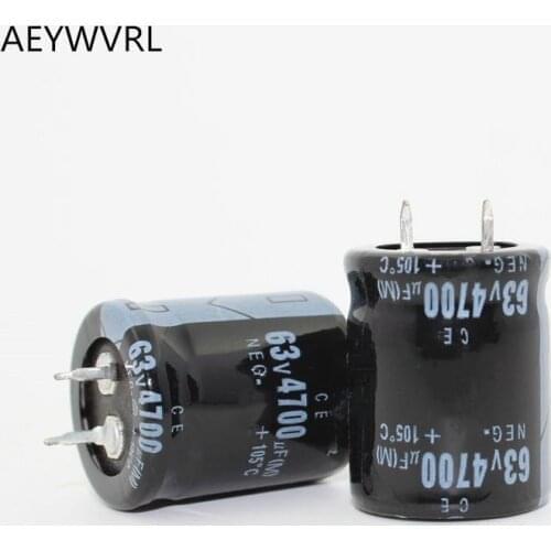 50pcs-10pcs 63V4700UF 25x40mm Electrolytic capacitor 4700uf 63v