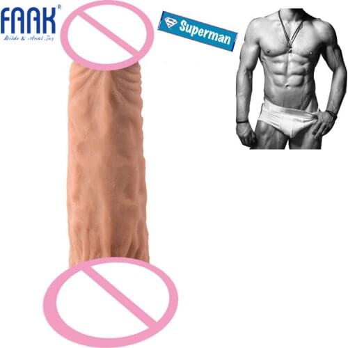 FAAK 11.02 In Soft Flexible Thread Stimulating Long Dildo Sex Flirting Masturbation Sex Toy Huge Penis With Powerful Sucker