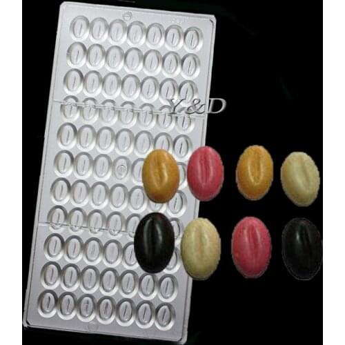 Hyacinth bean Shaped Polycarbonate Chocolate Mold Candy Mold DIY Baking Tray 3D Candy Tools PC Mold Bakeware