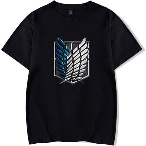 Attack on Titan T-shirt Men/womens Fashion Hip Hop Harajuku Hot Anime Attack on Titan kidsTshirt Top Clothes