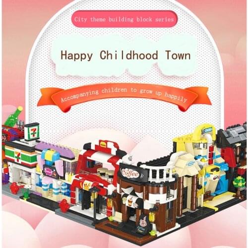 City Building Block Series for Child Building Bricks Building Assembly Street City Building Block Model Child Gift Brick Boy Toy