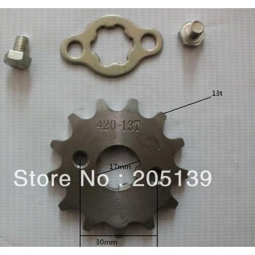 MOTOCROSS MOTOCICLETA scooter 13 tooth 17MM sprocket tandwiel FOR 420 CHAIN motorcycle bse lifan MOTOR PIT dirt ATV parts bike