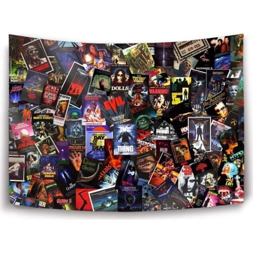 Wall Hanging Horror Movie Tapestry for Bedroom Living Room Dorm