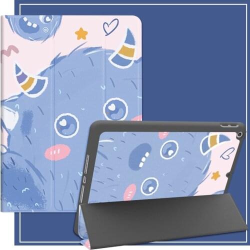 New Soft Leather Filp Tablet PC Cover Cute Cartoon Cases For iPad 2 3 4 Mini 1 2 3 4 5 Air 1 2 10.5 Pro 9.7 10.5 2017 2018